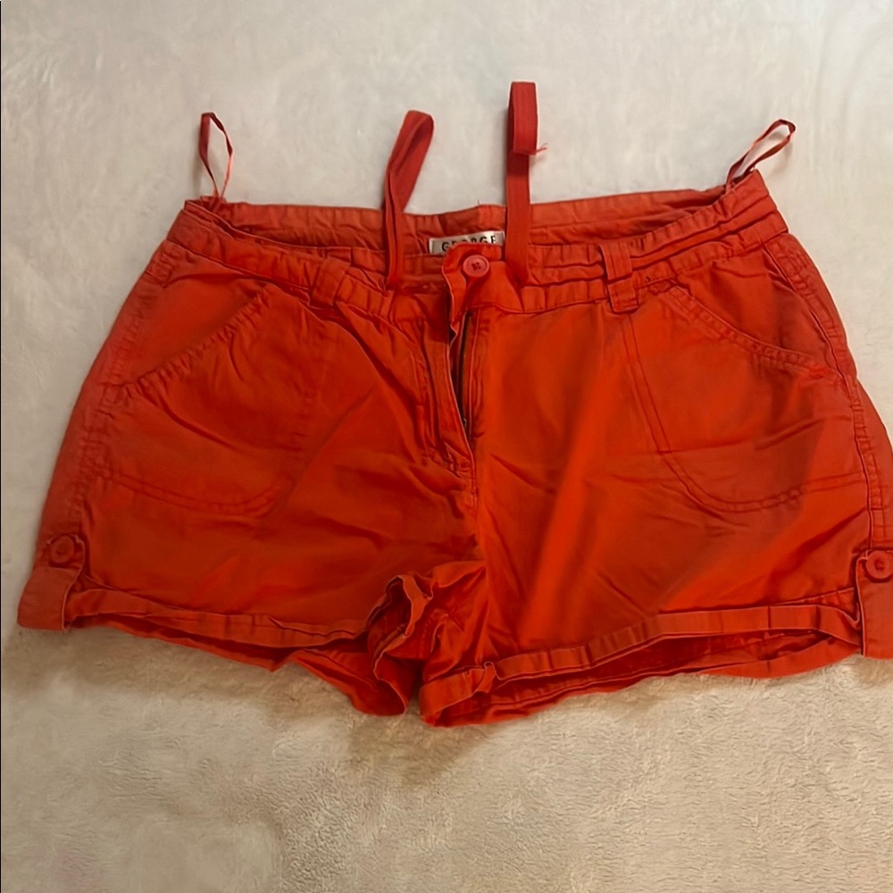 George Corral/Orange Cargo Shorts Relaxed Summer Fit